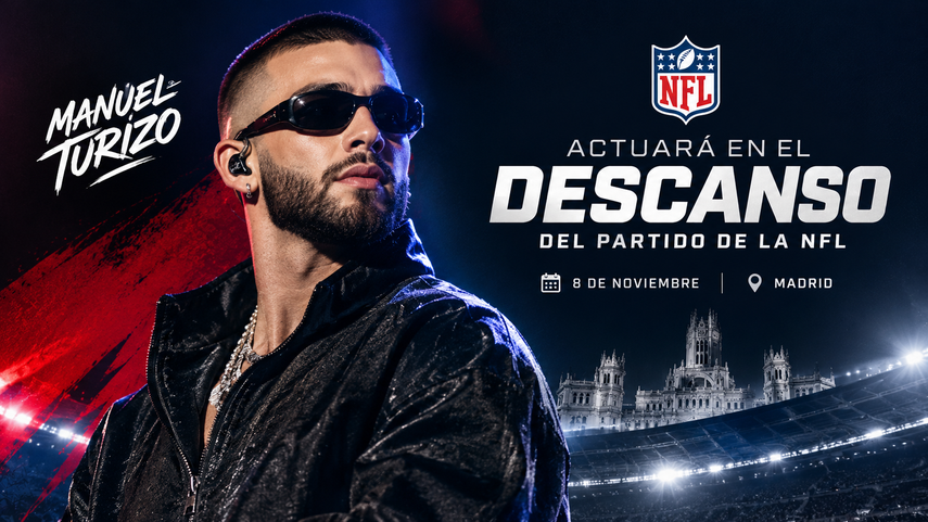 La actuación de Manuel Turizo en la NFL será un abreboca para su gira más histórica