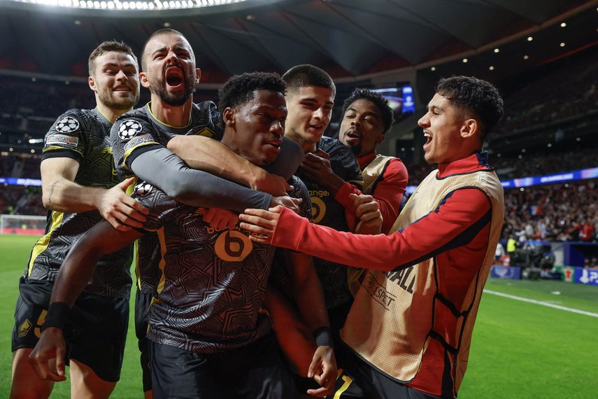 Champions League: El Lille vence al Atlético de Madrid