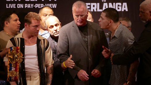 Canelo Álvarez y Edgar Berlanga tuvieron acalorado cara a cara