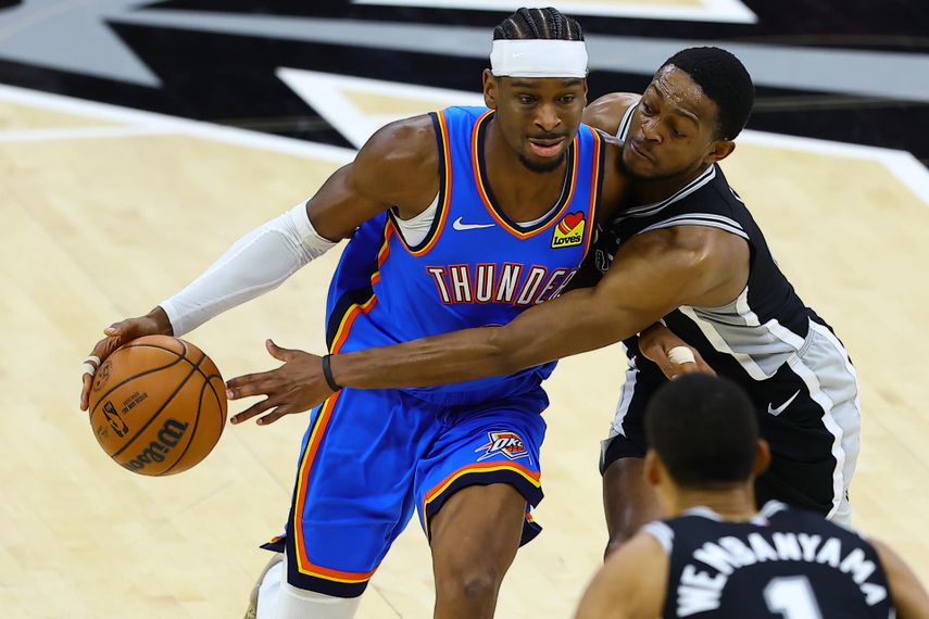 NBA: Oklahoma City Thunder ganó en casa de los San Antonio Spurs