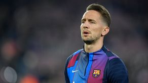 Luuk De Jong anota su segundo gol con el Barcelona