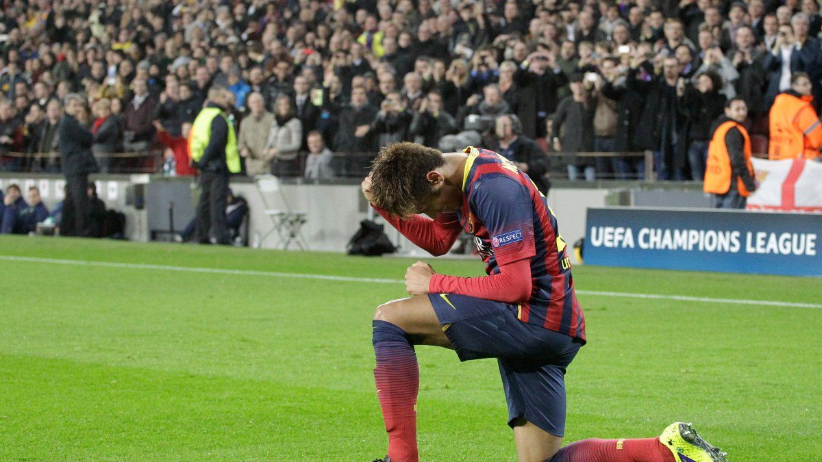 Barsa golea con tres de Neymar y clasifica líder