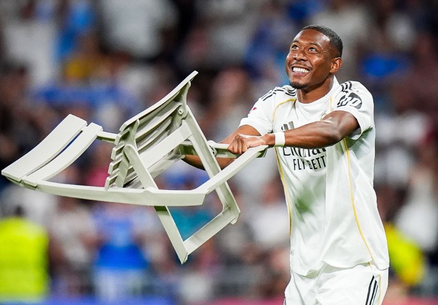 David Alaba se despide del Real Madrid con la silla icónica