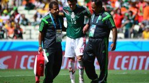 El defensa mexicano del Espanyol Héctor Moreno se fractura la tibia