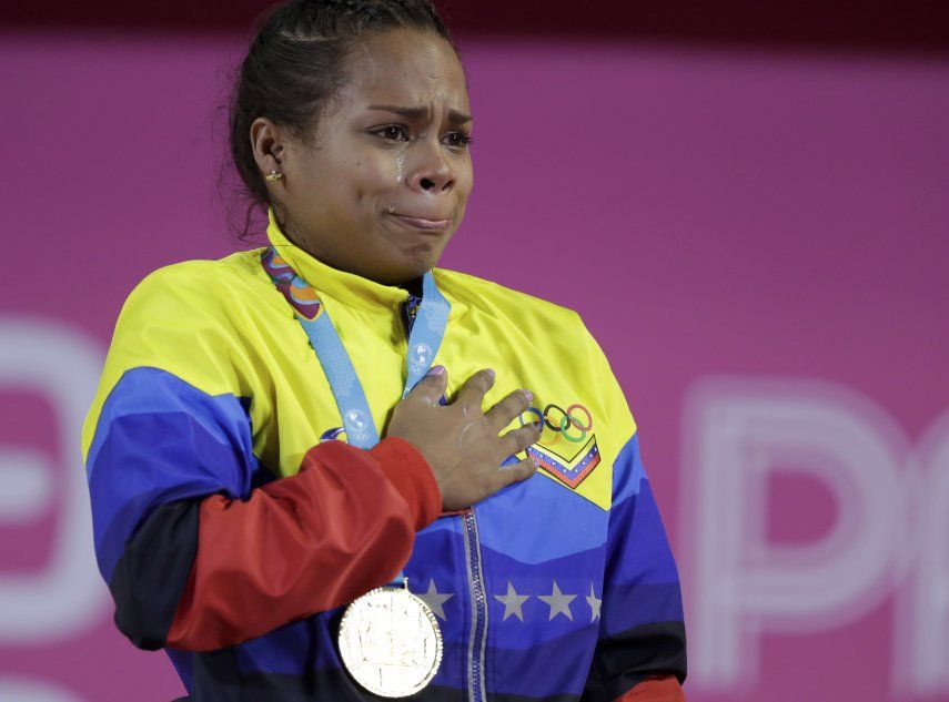 La pesista Rodríguez da 1er oro a Venezuela en Lima