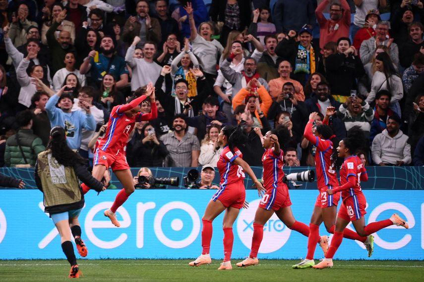 Mundial Femenino 2023: Lineth Cedeño anota y celebra como Cristiano Ronaldo Foto: AFP&nbsp;