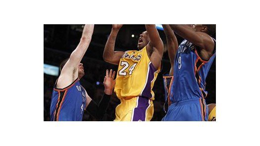 NBA: Lakers 95, Thunder 92; Los Angeles encabeza 2-0