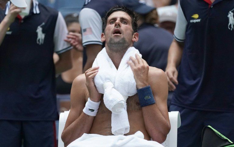 El calor sacude el US Open, varios se retiran y Djokovic sufre