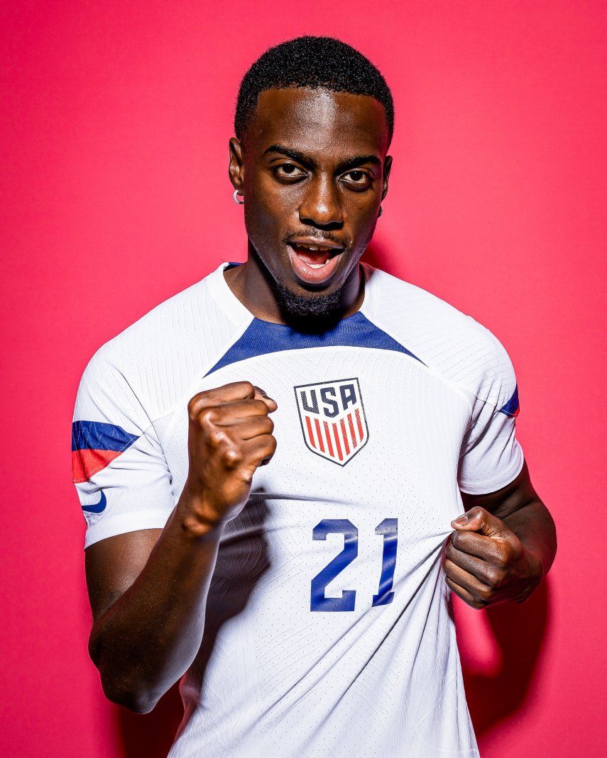 Tim Weah tras su gol en Qatar 2022