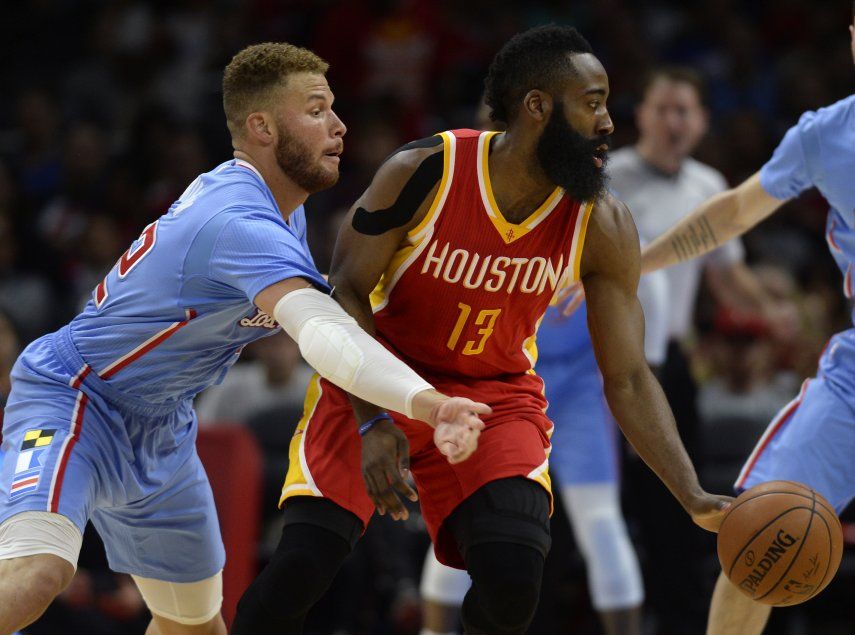 Con 34 de Harden, Rockets superan a Clippers
