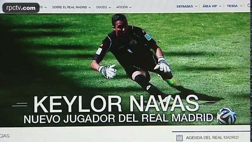 Keylor Navas, futbolista del año en la CONCACAF