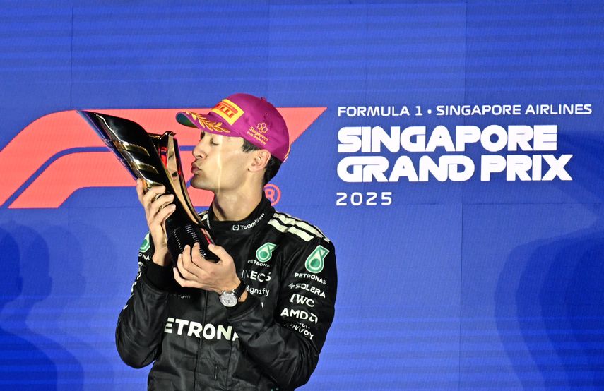&nbsp;George Russell gana el Gran Premio de Singapur en la F1