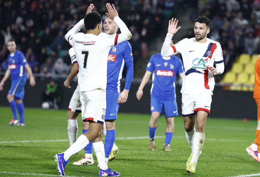 PSG golea al Vendée Fontenay en Copa de Francia