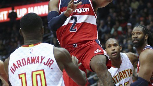 Wall lidera 5to triunfo seguido de Wizards, frenan a Hawks