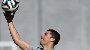 Ronaldo se entrenó a baja intensidad antes del partido contra Alemania