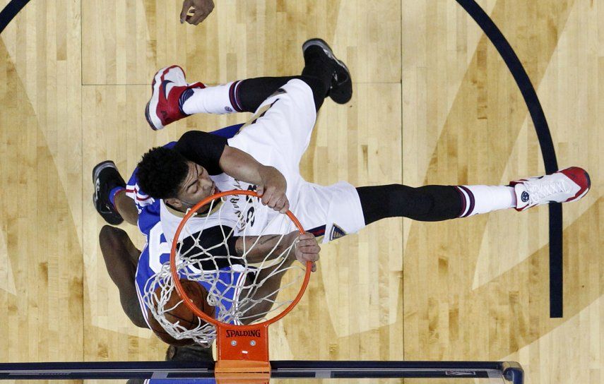 Con 34 de Davis, Pelicans doblegan a 76ers