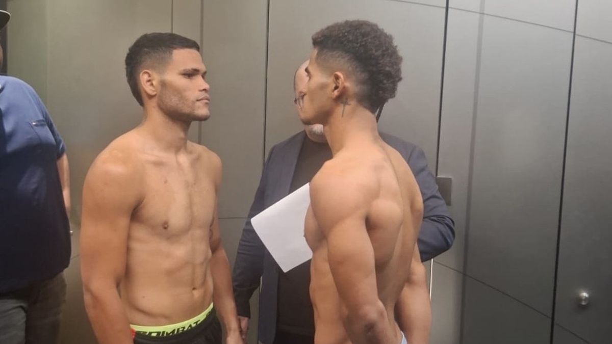 El Magnífico José Núñez supera la báscula para su combate en Chile