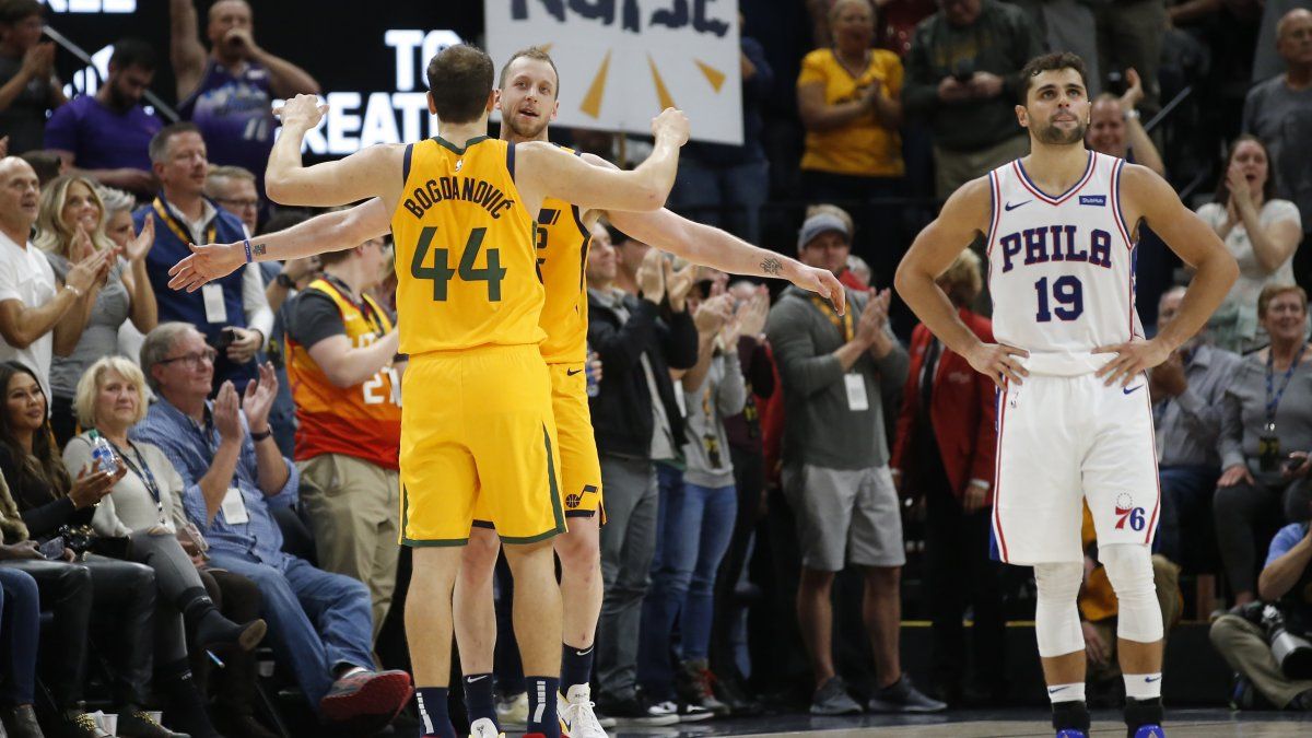 Mitchell totaliza 24 puntos; Jazz supera a 76ers