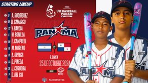 &nbsp;Premundial de Béisbol U12: Line Up de Panamá para enfrentar a Nicaragua