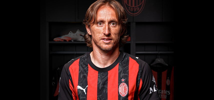 Luka Modric fue presentado como nuevo jugador del AC Milan