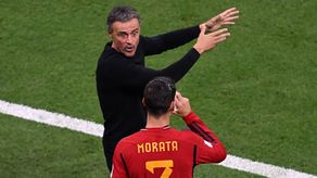Álvaro Morata, jugador de la selección de España. Foto AFP