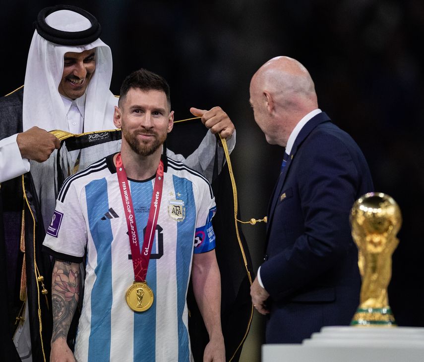 Lionel Messi ha recibido felicitaciones de todas partes del mundo por la coronacioón en Qatar 2022.