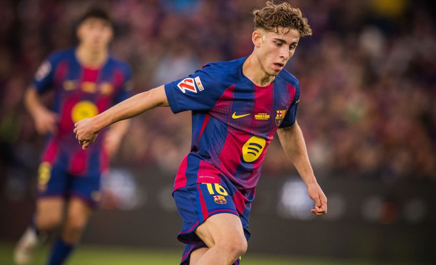 Fermín López es baja con el FC Barcelona por lesión en el sóleo de la pierna derecha