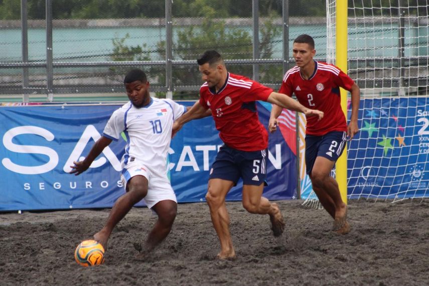 San Salvador 2023 Panamá Fútbol Playa cayó en su debut ante Costa Rica