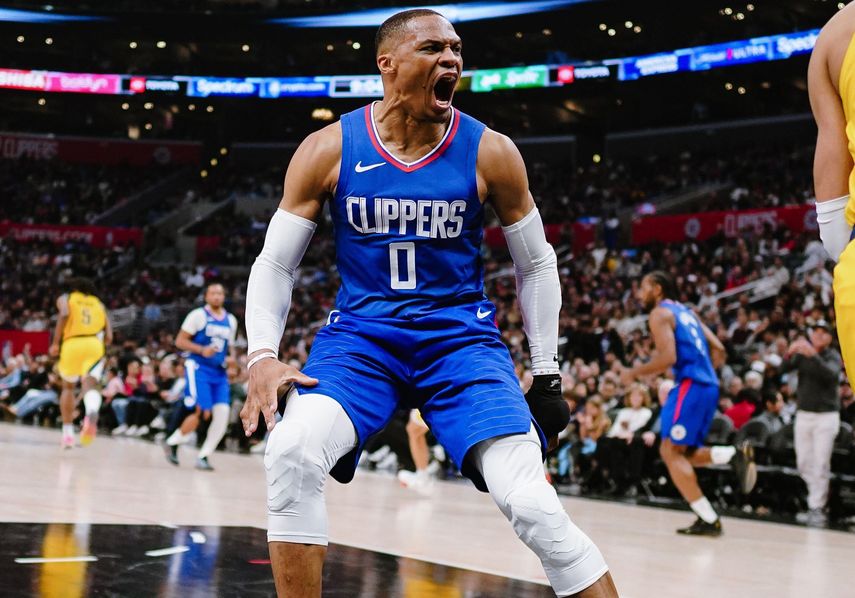NBA: Russell Westbrook regresa con los Clipper después de fractura en su mano