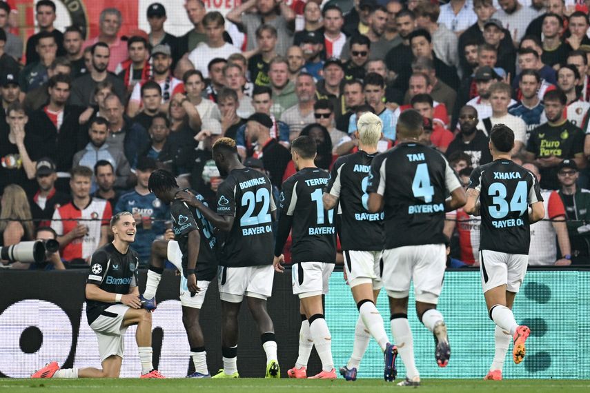 Champions League: Bayer Leverkusen golea al Feyenoord