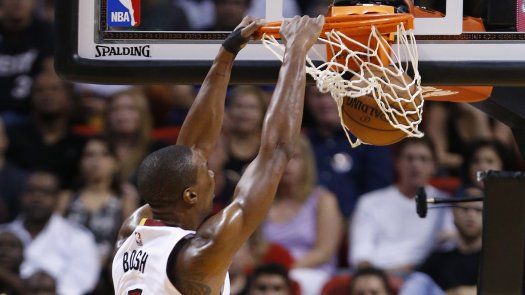 Con doble doble de Bosh, Heat vence a Kings