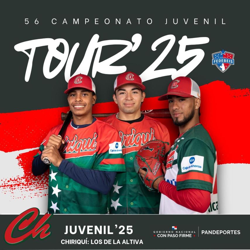 Béisbol Juvenil 2025: Chiriquí viene fuerte