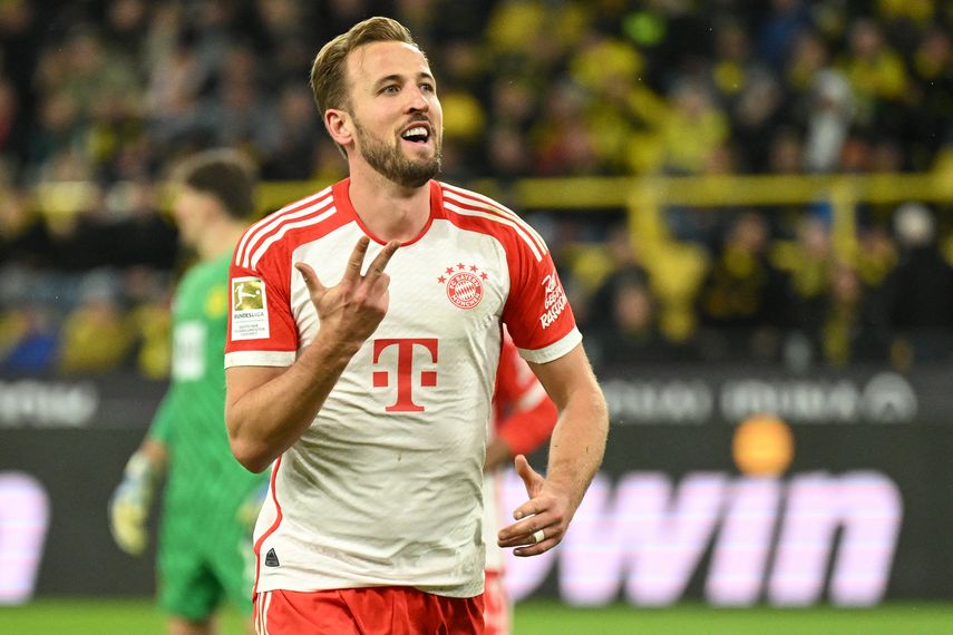 El Bayern Múnich golea al Borussia Dortmund con Hat Trick de Harry Kane