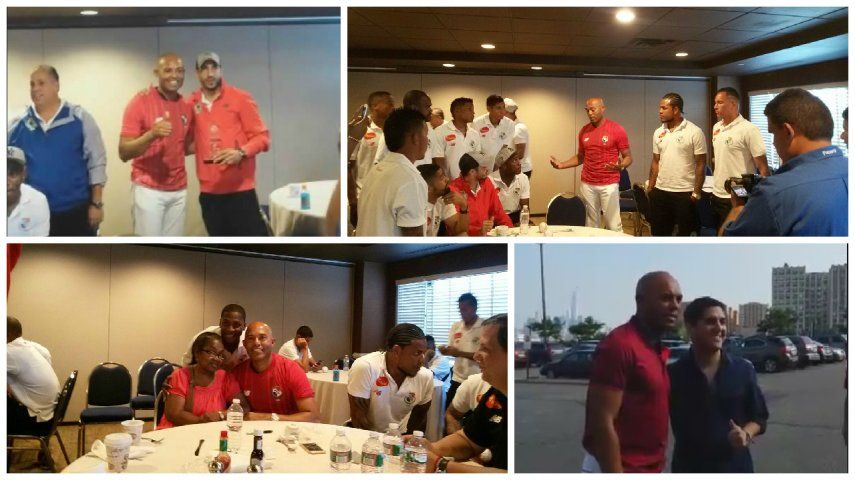 Mariano Rivera motiva a jugadores de la selección de Panamá