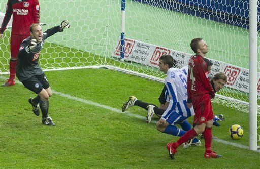Leverkusen empata 2-2 con Hertha Berlin