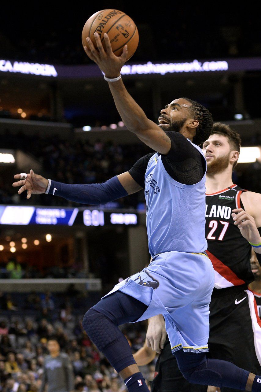Con 40 puntos de Conley, Grizzlies vencen a Trail Blazers