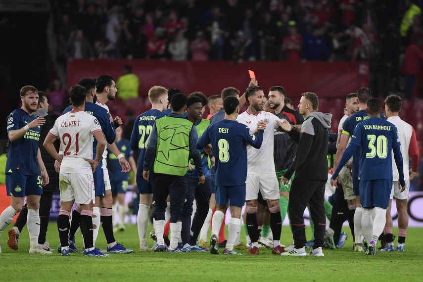 Champions League: El Sevilla queda eliminado tras caer con el PSV
