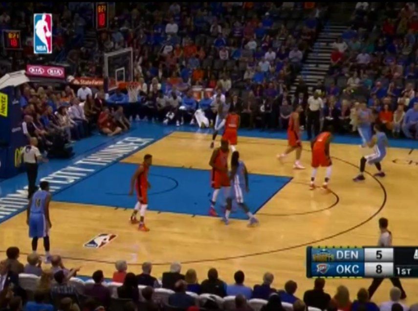 Durant anota 25 puntos en paliza de Thunder sobre Nuggets