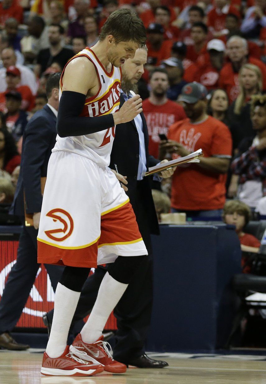 Korver, de los Hawks, se perderá el resto de los playoffs