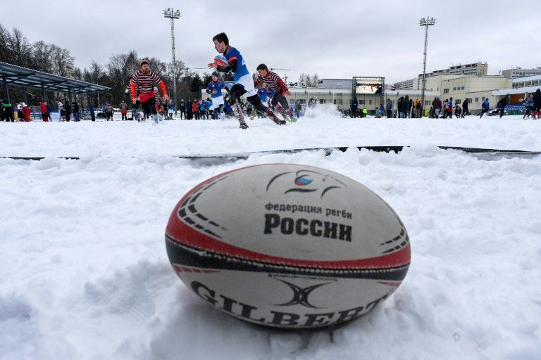 En Rusia, el rugby sobre nieve es un deporte en auge
