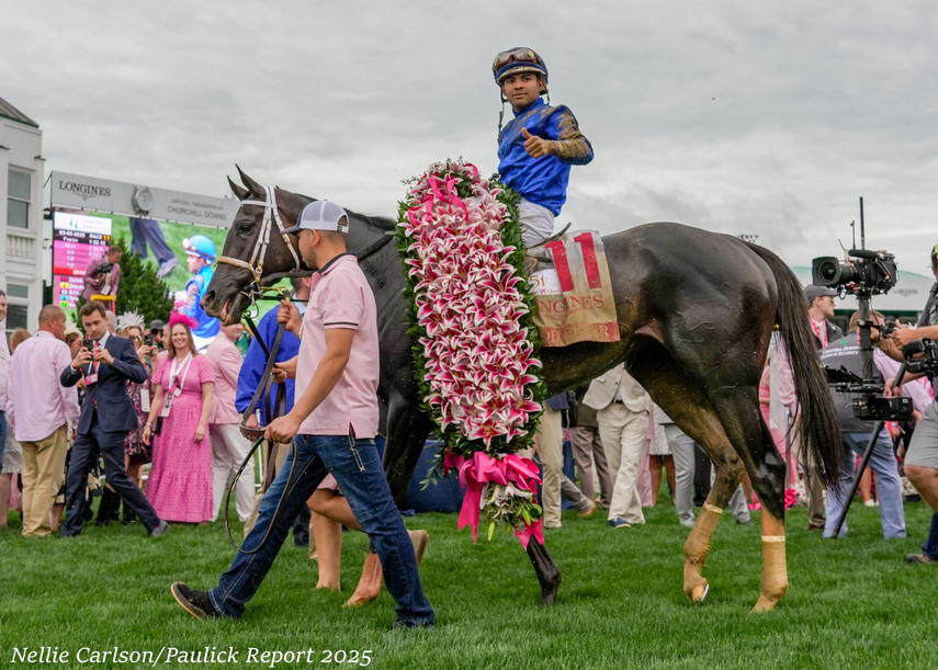 Jinete panameño Luis Sáez ganó el Kentucky Oaks