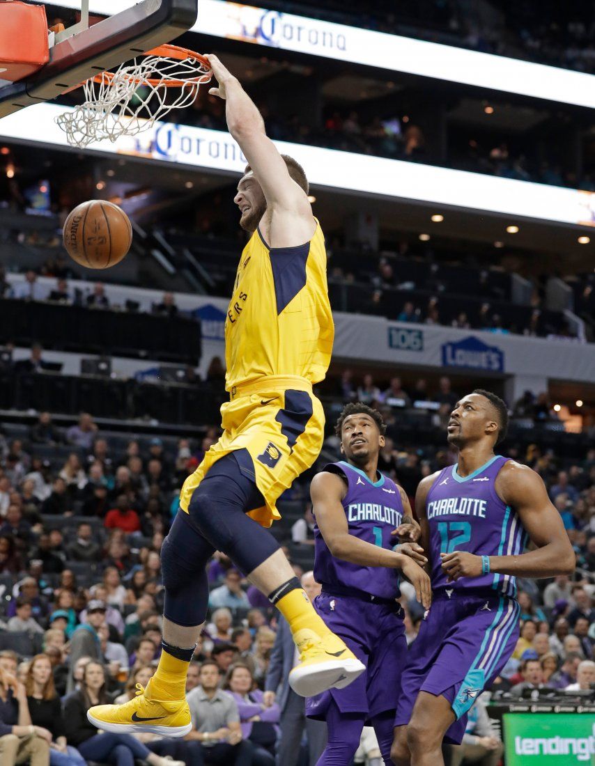 Sabonis suma 30 puntos; Pacers se imponen a Hornets