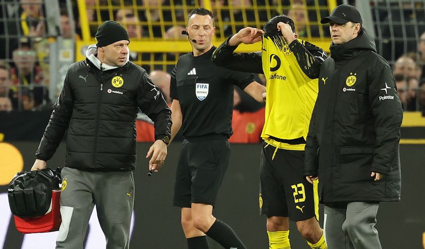 Emre Can sufre rotura de ligamento cruzado y es baja para el Borussia Dortmund
