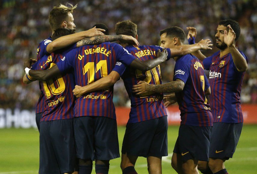 Barcelona saca sufrido triunfo 1-0 en Valladolid