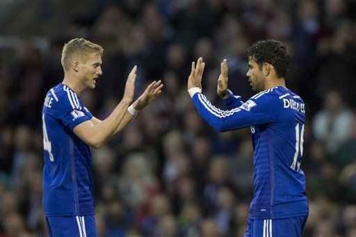Diego Costa baja del Chelsea contra el Maribor
