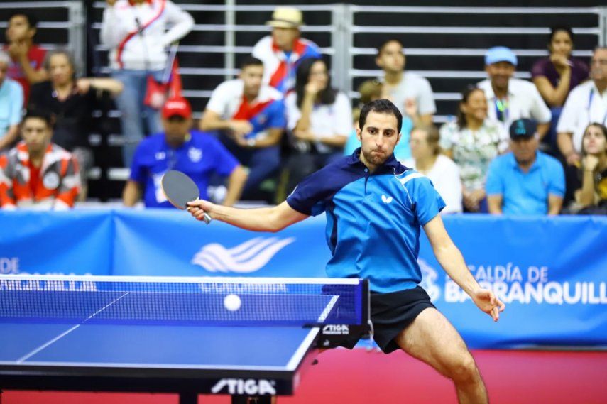 Edgar Crespo queda sexto y Avi-Tal sigue invicto en el Tenis de Mesa