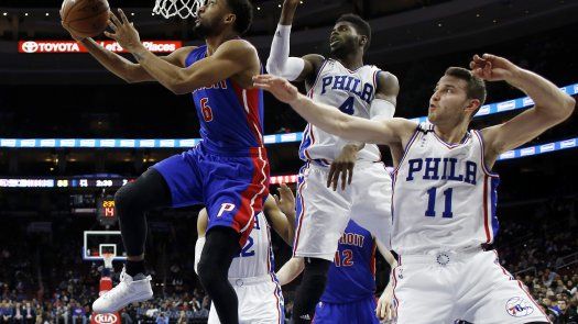 Pistons aplastan a los lamentables 76ers