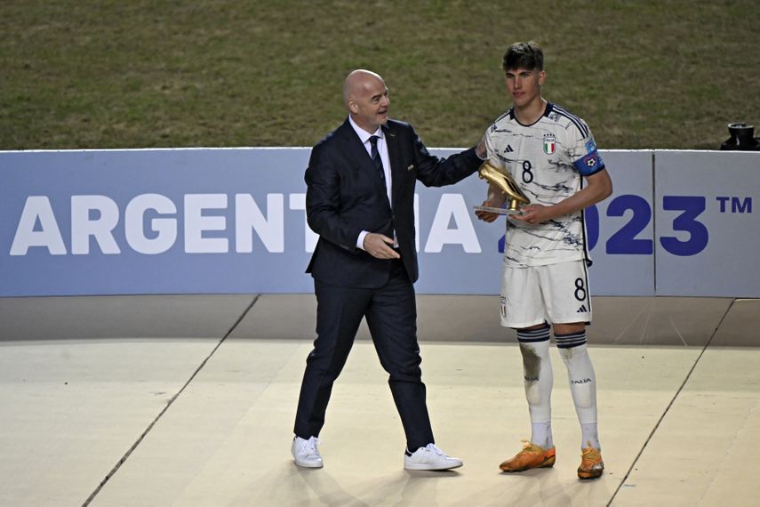 Mundial Sub-20: Cesare Casadei fue el joven más destacado del torneo&nbsp;