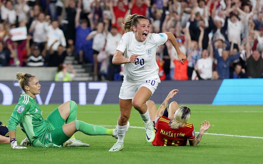 Inglaterra remontó para instalarse en semifinales de la Eurocopa Femenina 2022