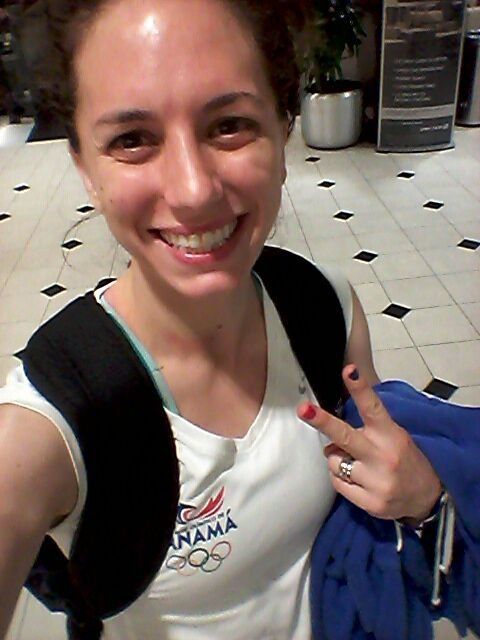Isabella Amado es la primera atleta panameña en llegar a Río, hoy lo